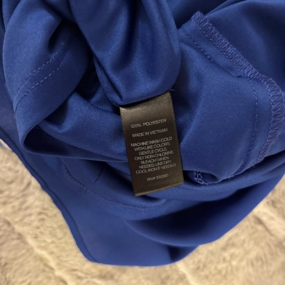 Express Blue Babydoll Skater Spaghetti Strap Chiffon Summer Dress, SZ 12 - Picture 10 of 13